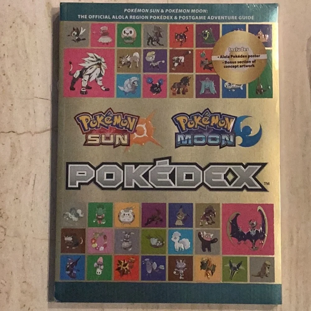 Pokemon Sun & Pokemon Moon Pokédex Official Strategy Guide Aloha New Sealed 3DS